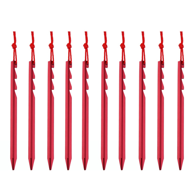 Reusable Aluminum Tent Stakes (10 pcs)