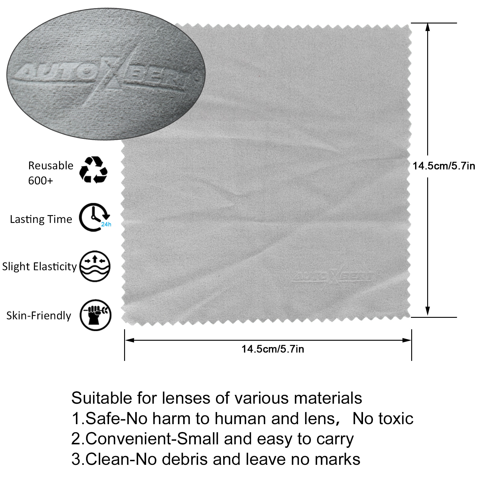 Reusable Anti Fog Glasses Wipe