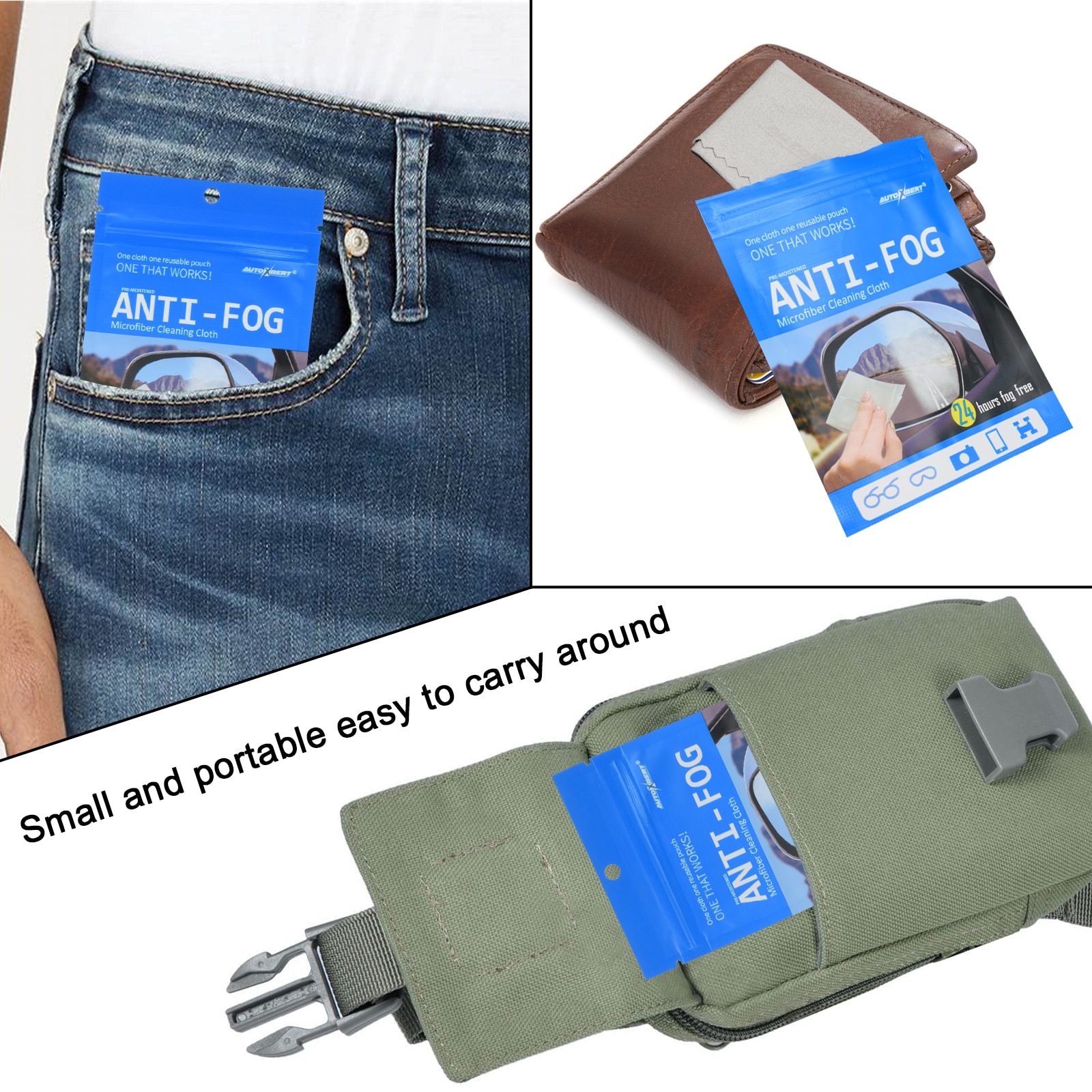 Reusable Anti Fog Glasses Wipe