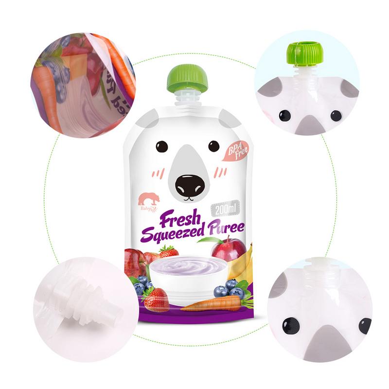 Reusable Baby Food Pouches Feeding Bag (8 pieces) Reusable Baby Food Pouches Feeding Bag (8 pieces)