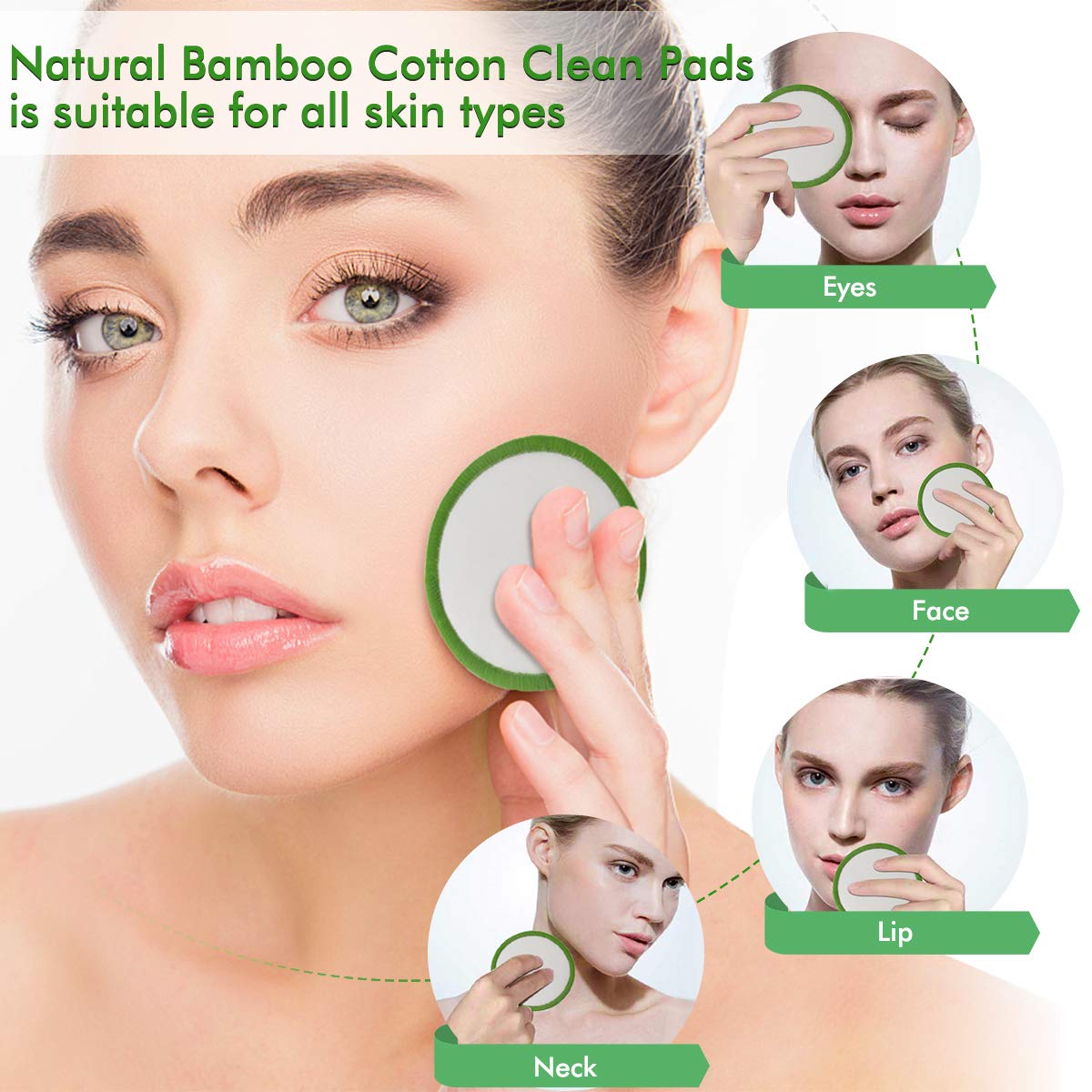 Reusable Bamboo Makeup Remover Pads