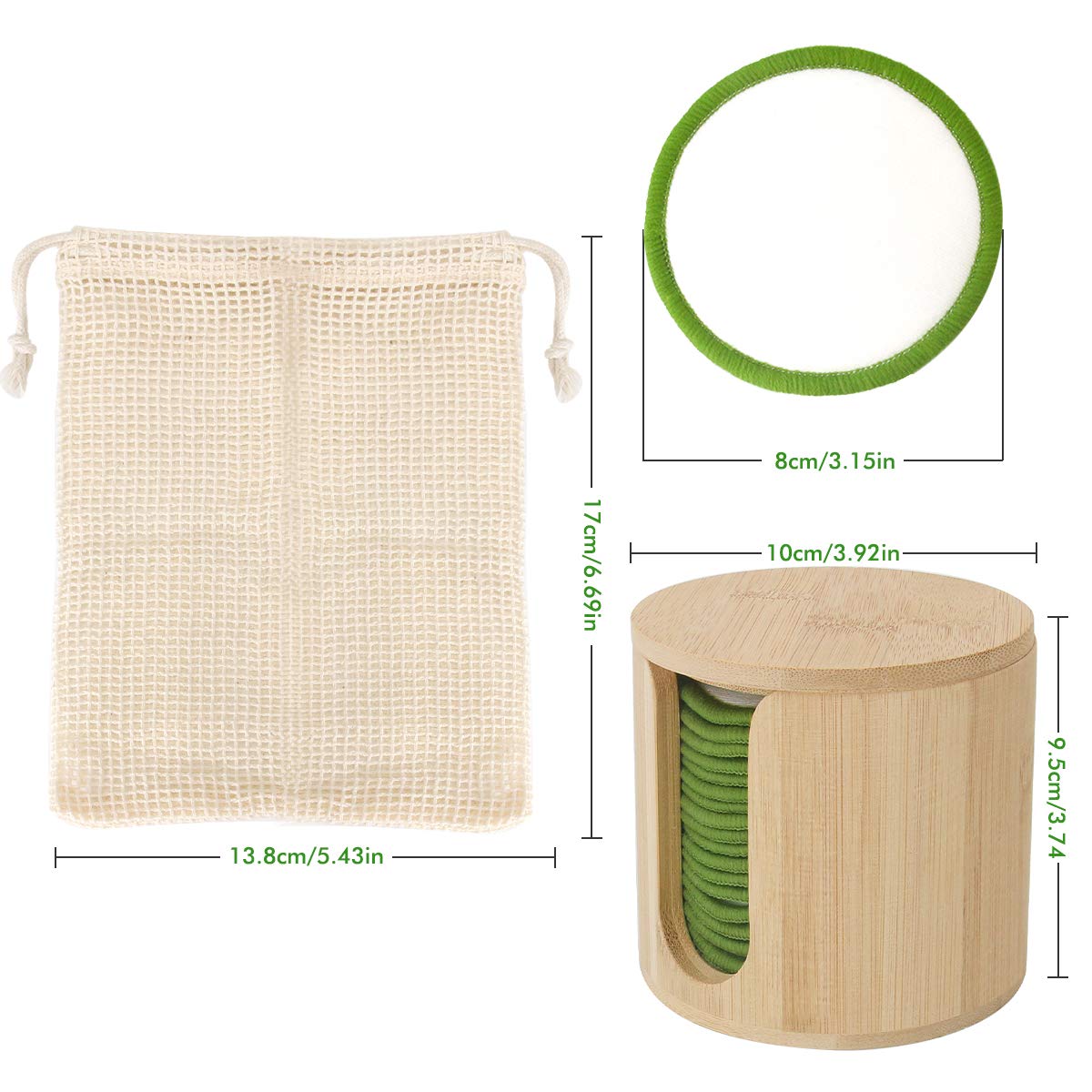 Reusable Bamboo Makeup Remover Pads