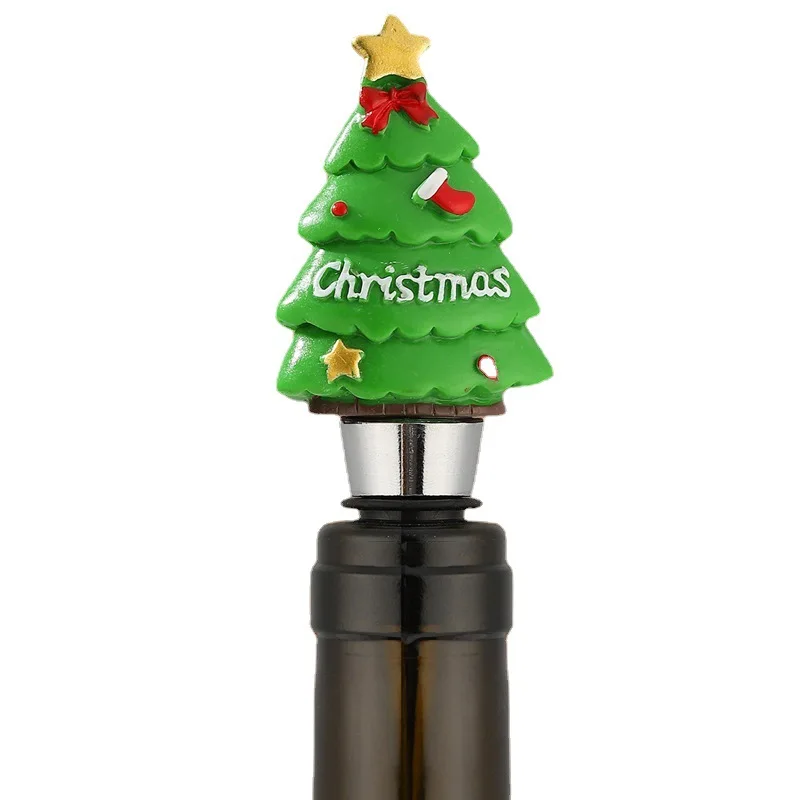 Reusable Christmas Wine Bottle Stopper