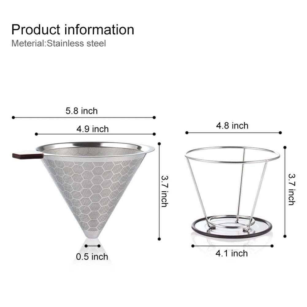 Reusable Coffee Dripper Cone Reusable Coffee Dripper Cone