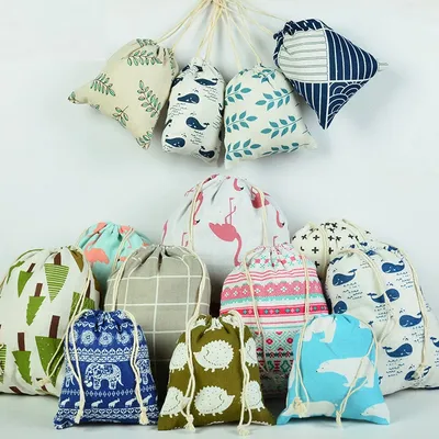 Reusable Cotton Drawstring Bag Reusable Cotton Drawstring Bag