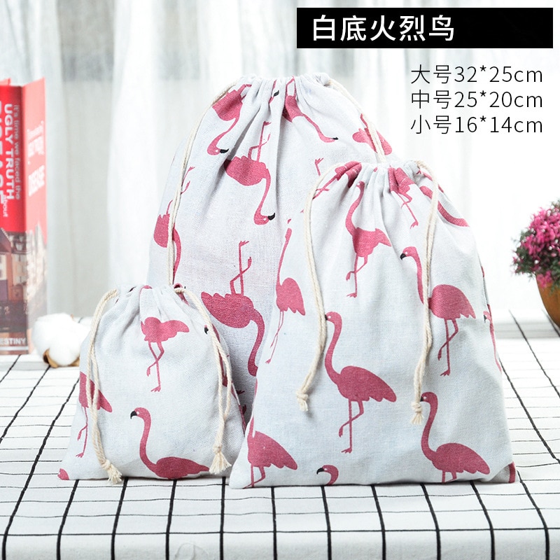 Reusable Cotton Drawstring Bag Reusable Cotton Drawstring Bag