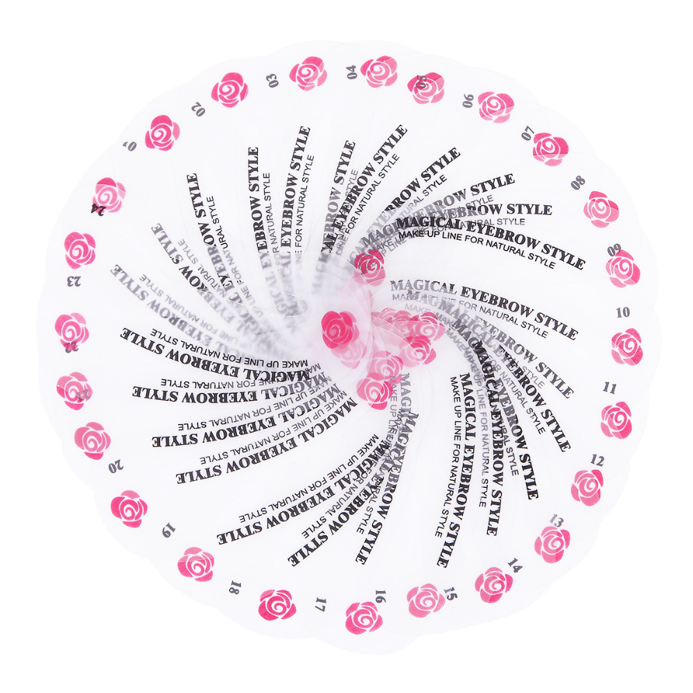 Reusable DIY Eyebrow Stencil Set (Set of 24)
