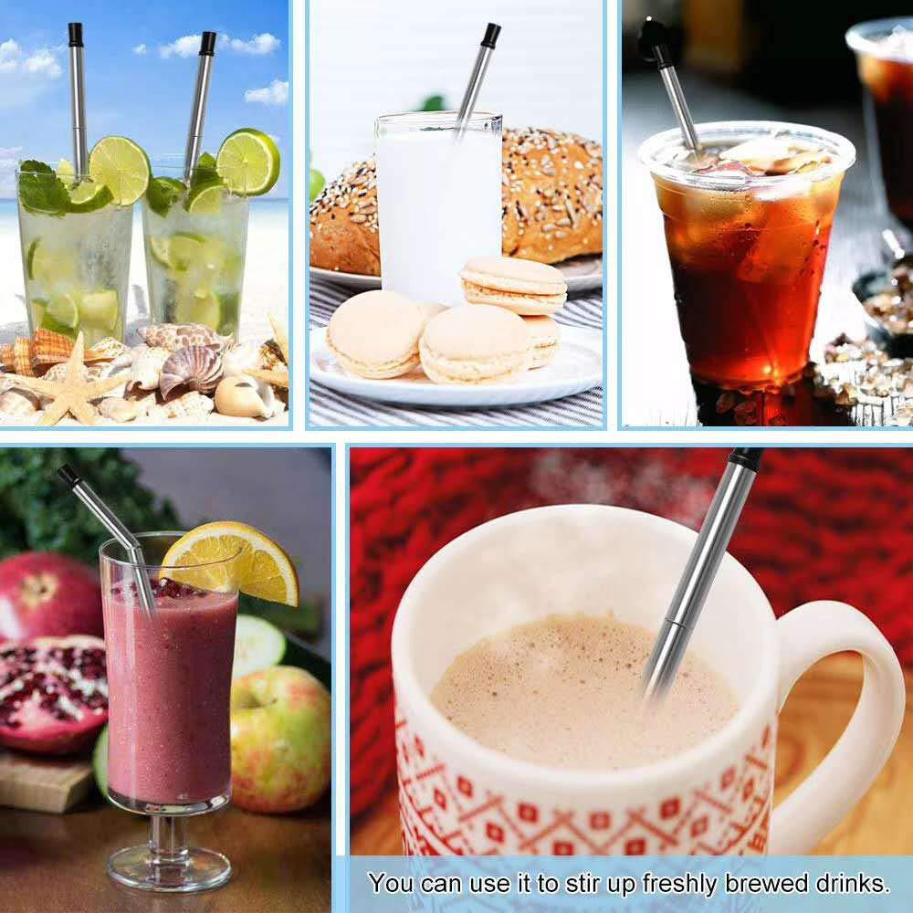 Reusable Drinking Straws Foldable Metal Straw Reusable Drinking Straws Foldable Metal Straw