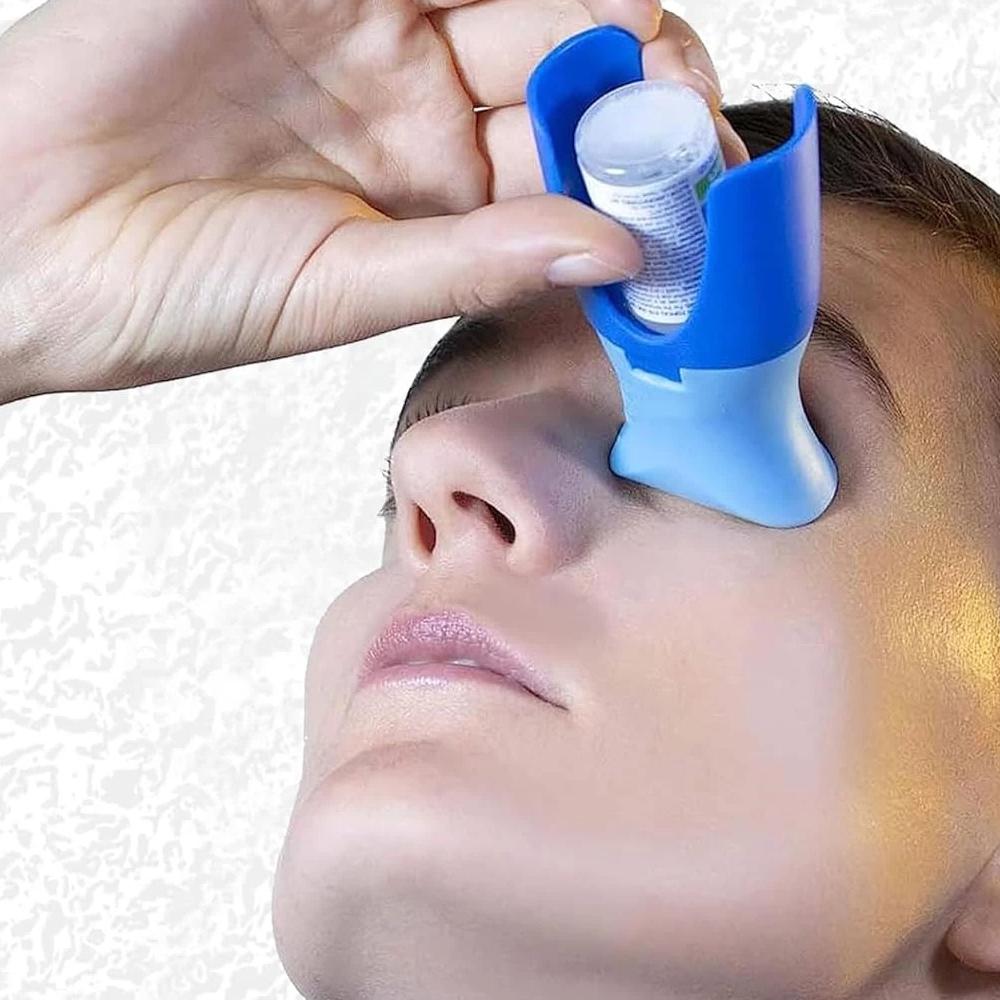 Reusable Eyedrops Holder Eye Drops Bottle Helper Eye Ointments Drops Holder Device Eyedrop Guide Aid Help Applicator