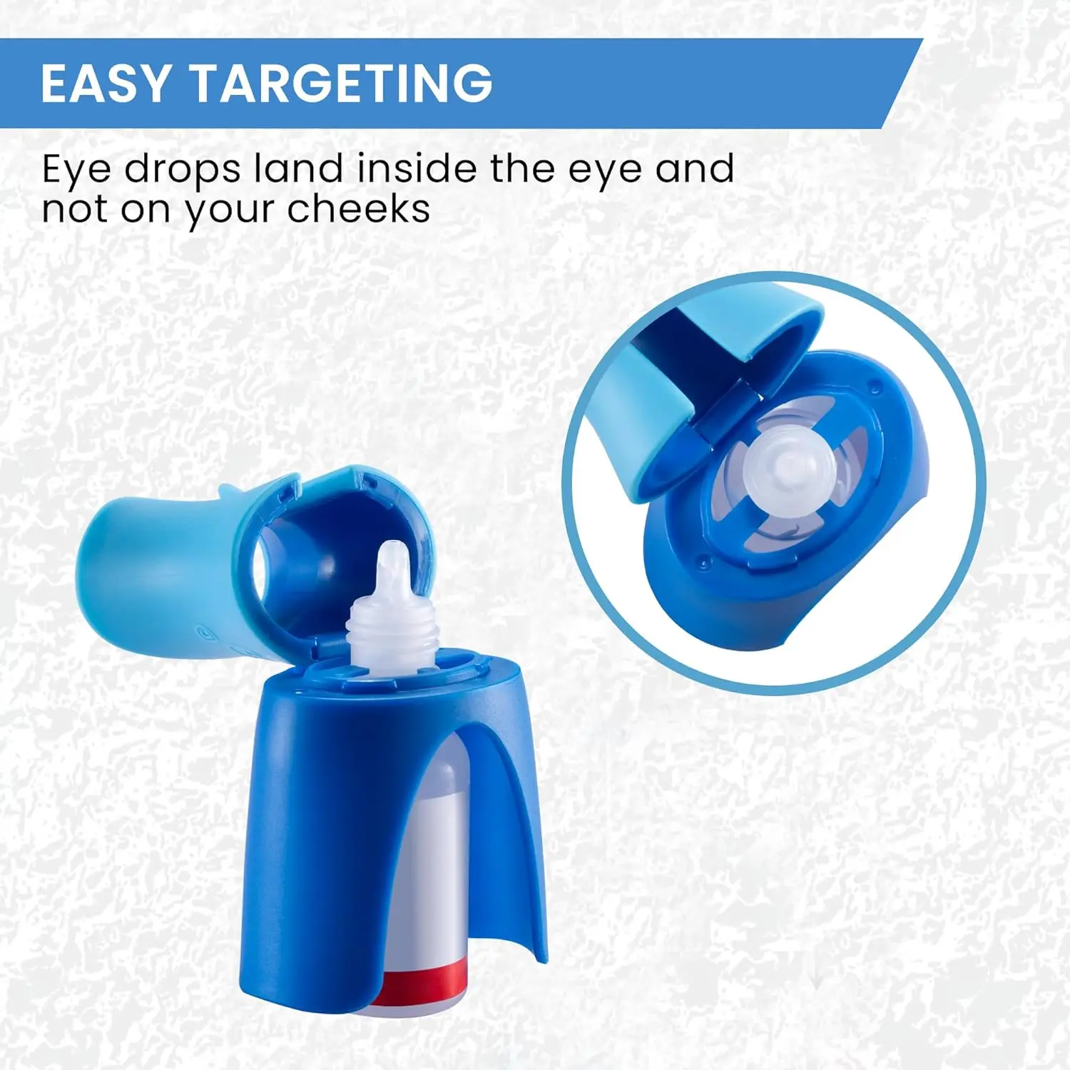 Reusable Eyedrops Holder Eye Drops Bottle Helper Eye Ointments Drops Holder Device Eyedrop Guide Aid Help Applicator Reusable Eyedrops Holder Eye Drops Bottle Helper Eye Ointments Drops Holder Device Eyedrop Guide Aid Help Applicator