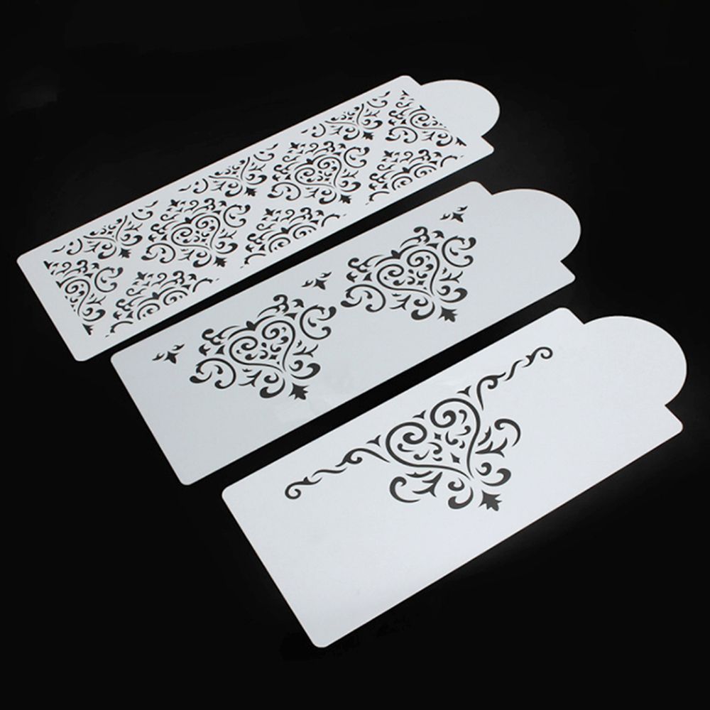 Reusable Fondant Stencils (3 pcs) Reusable Fondant Stencils (3 pcs)