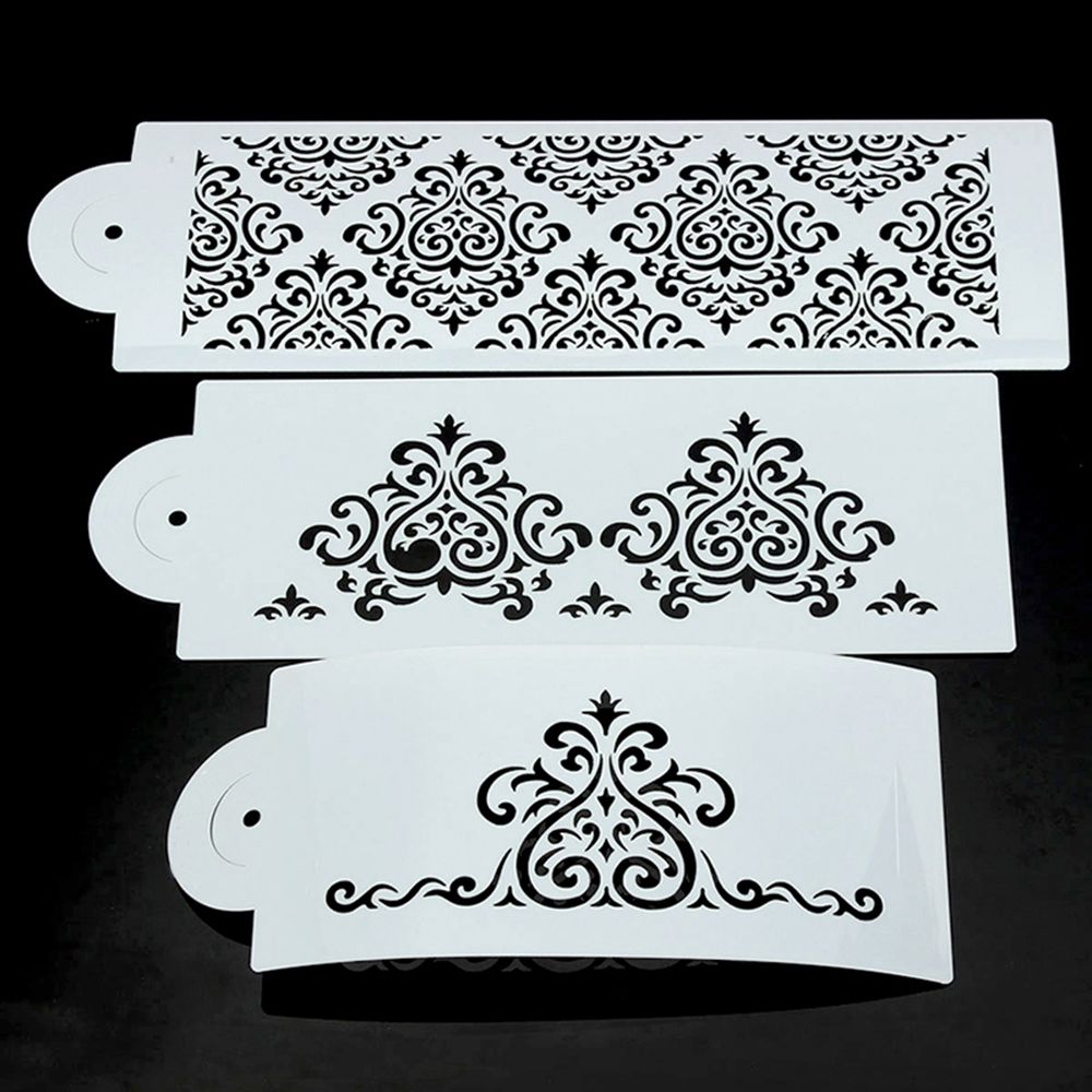 Reusable Fondant Stencils (3 pcs) Reusable Fondant Stencils (3 pcs)