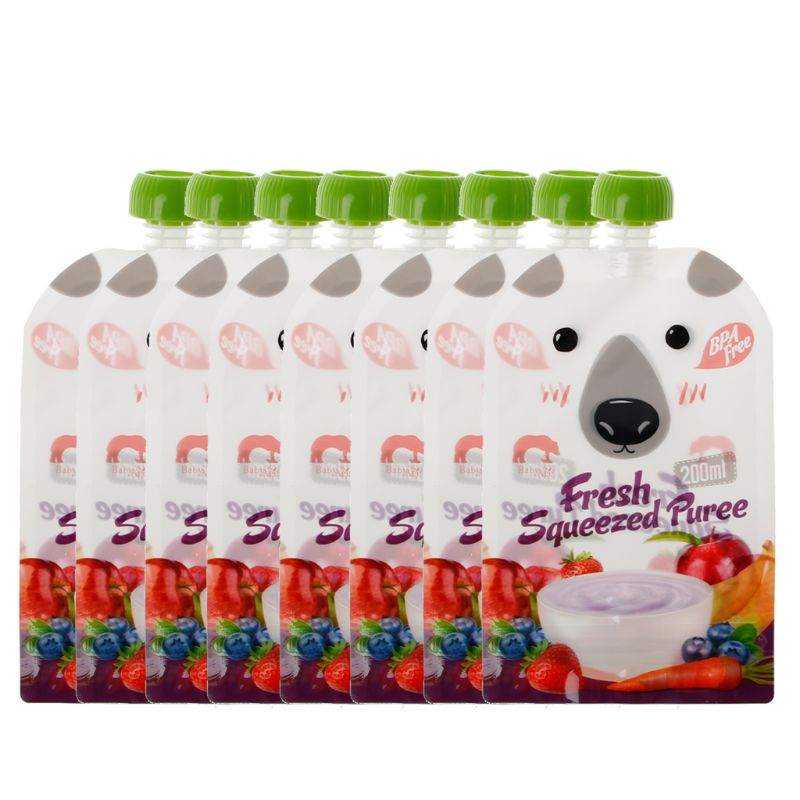 Reusable Food Pouches Squeeze Pouch (8 PCs) Reusable Food Pouches Squeeze Pouch (8 PCs)