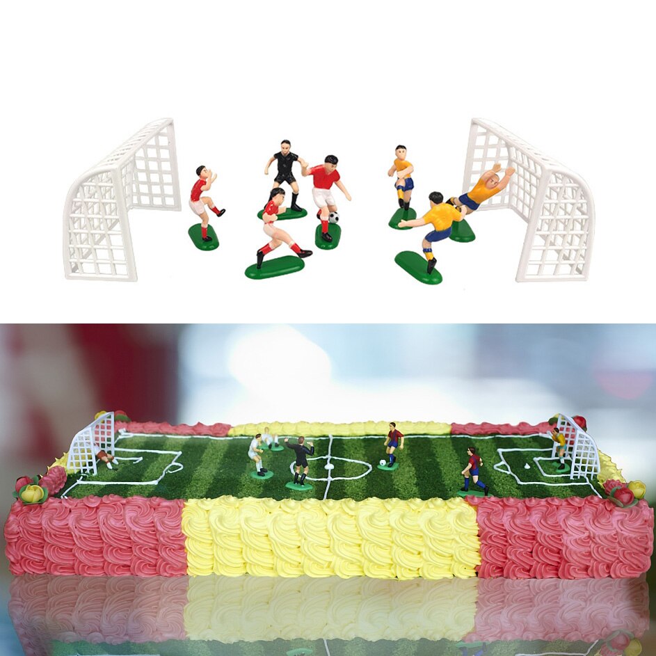 Reusable Football Cake Topper Set (8 pcs) Reusable Football Cake Topper Set (8 pcs)
