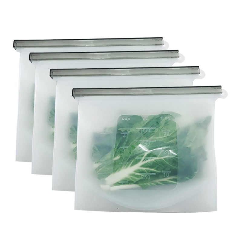 Reusable Freezer Bags 8PCS Silicone Pouch Reusable Freezer Bags 8PCS Silicone Pouch