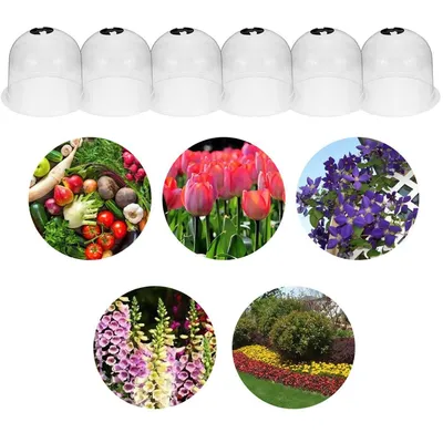 Reusable Garden Cloche Plant Domes (6pcs)
