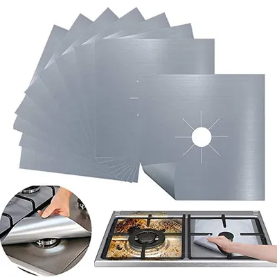 Reusable Gas Stove Protector Covers (4Pcs)