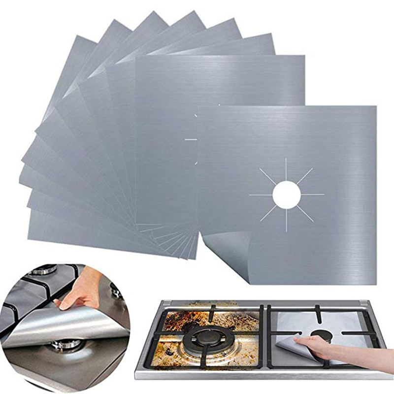 Reusable Gas Stove Protector Covers (4Pcs) Reusable Gas Stove Protector Covers (4Pcs)