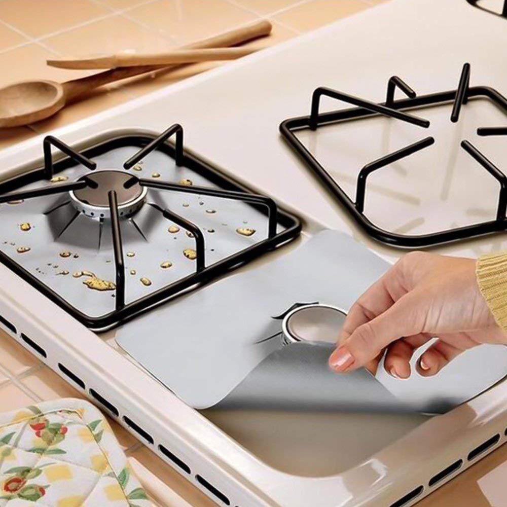 Reusable Gas Stove Protector Covers (4Pcs)