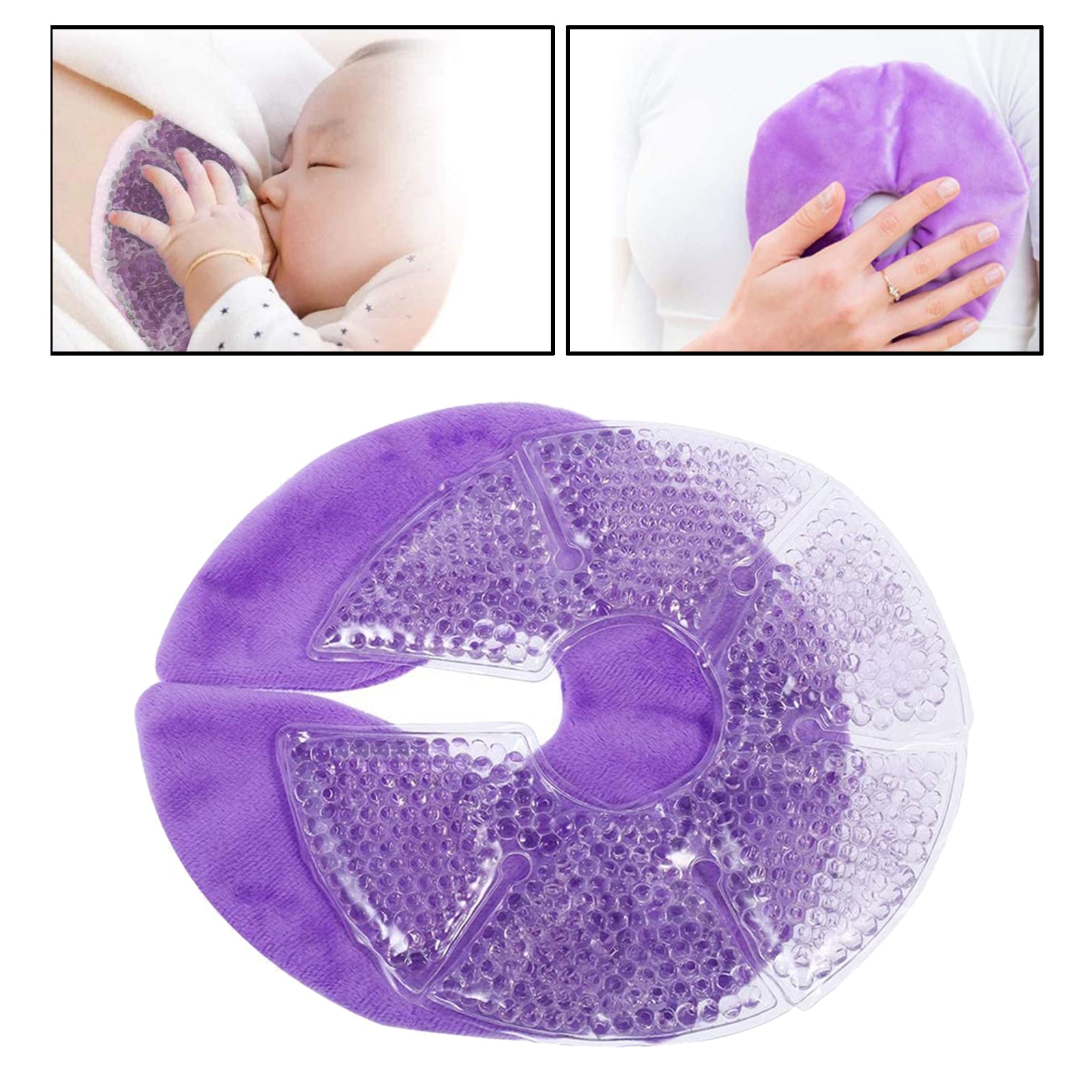 Reusable Gel Breastfeeding Ice Packs (2pcs) Reusable Gel Breastfeeding Ice Packs (2pcs)