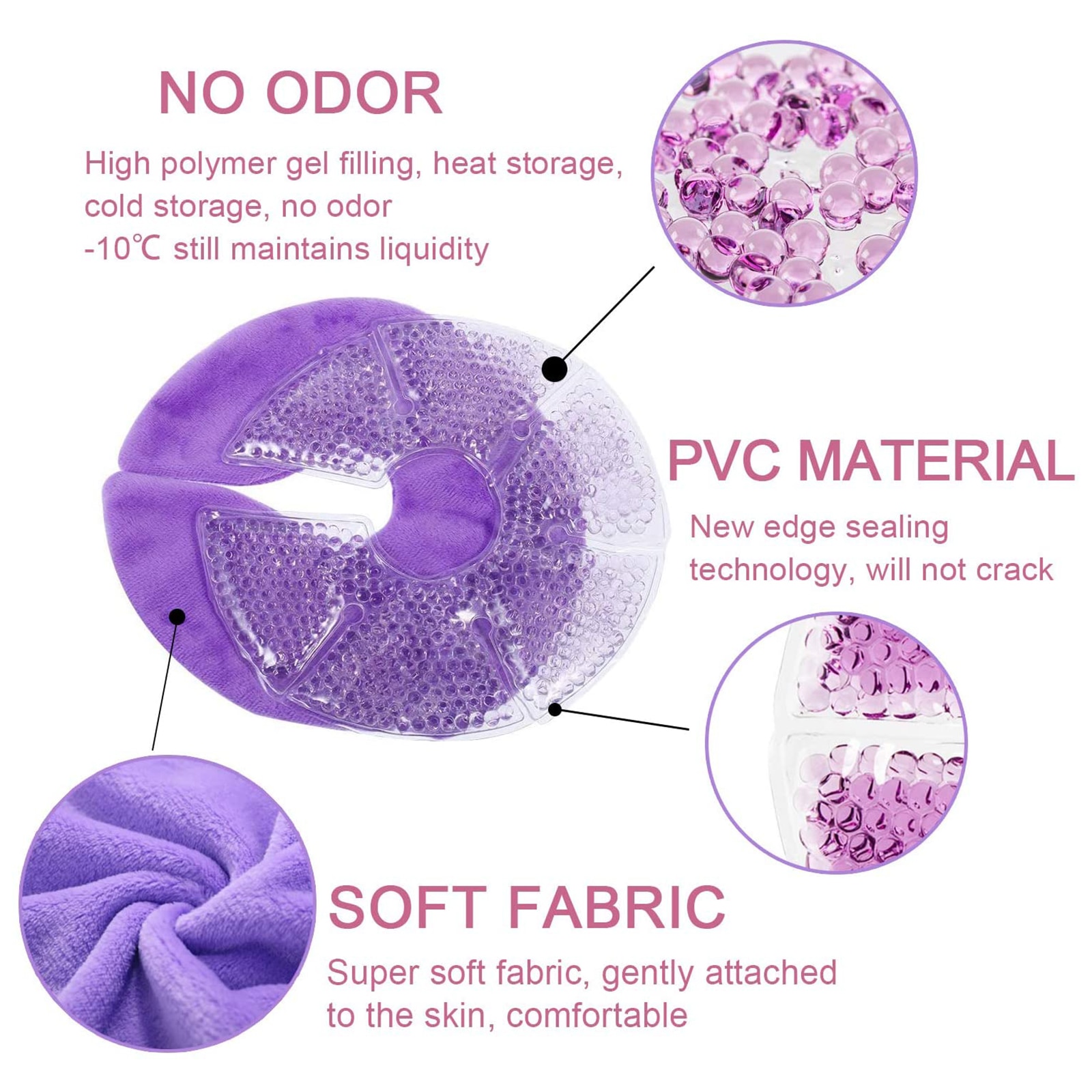Reusable Gel Breastfeeding Ice Packs (2pcs) Reusable Gel Breastfeeding Ice Packs (2pcs)