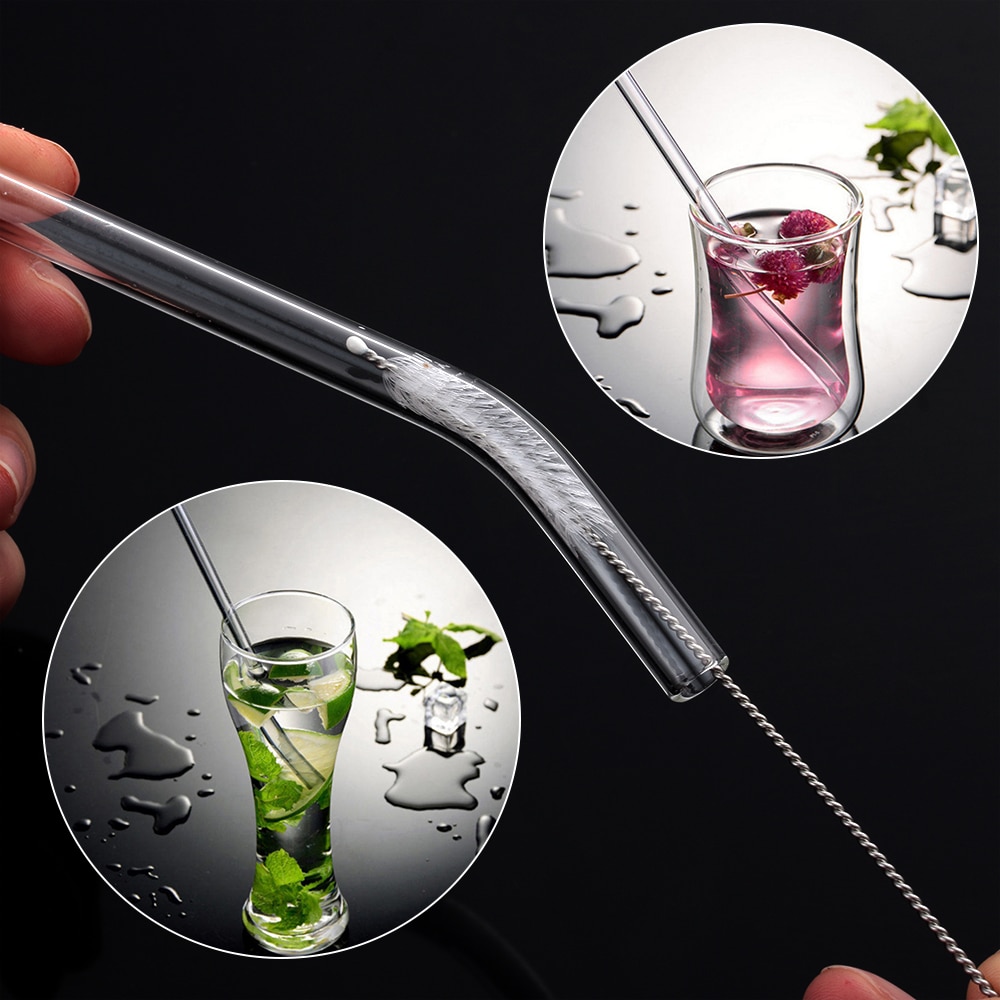 Reusable Glass Straws Set Reusable Glass Straws Set