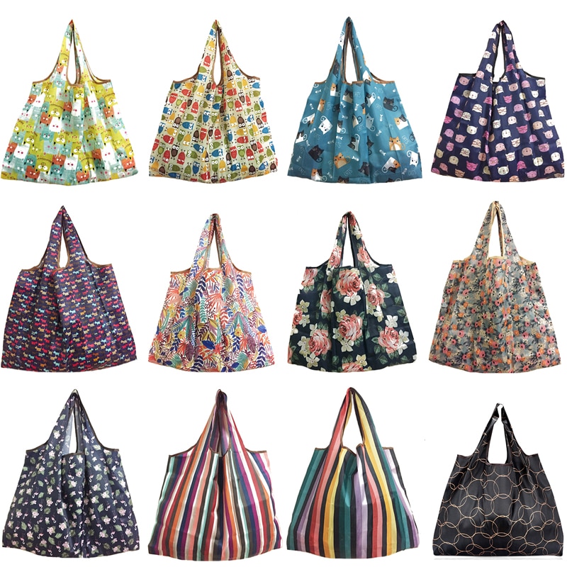 Reusable Grocery Bag Foldable Tote Bag Reusable Grocery Bag Foldable Tote Bag