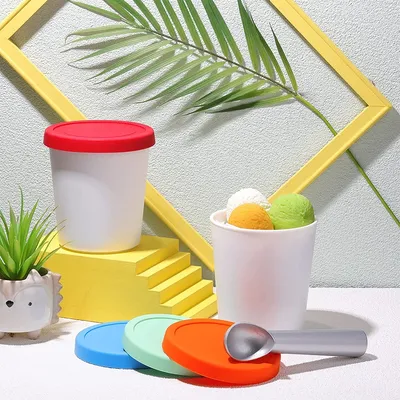 Reusable Ice Cream Container with Lid