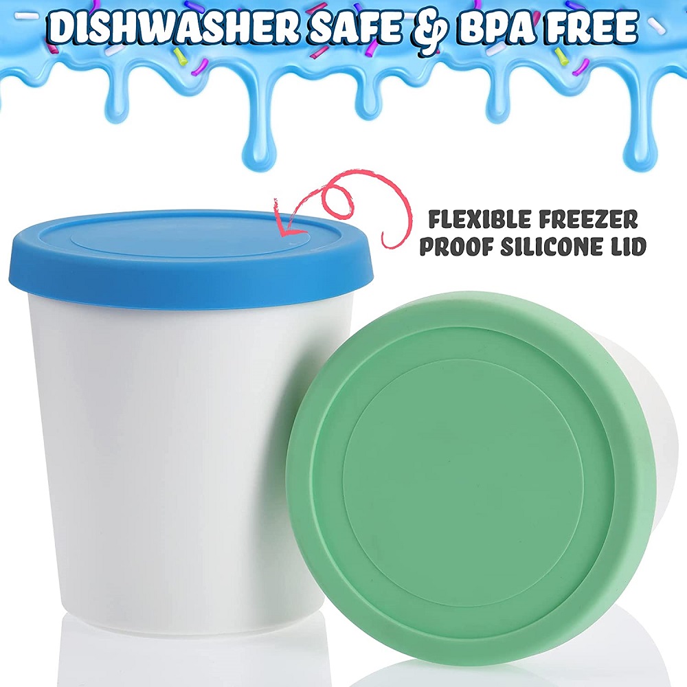 Reusable Ice Cream Container with Lid