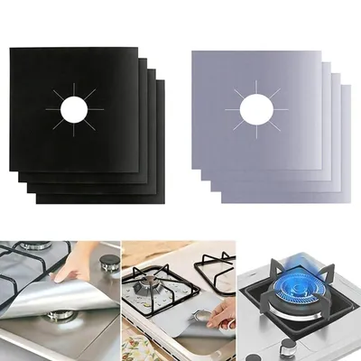 Reusable Kitchen Gas Stove Protector Liners (8 pcs)