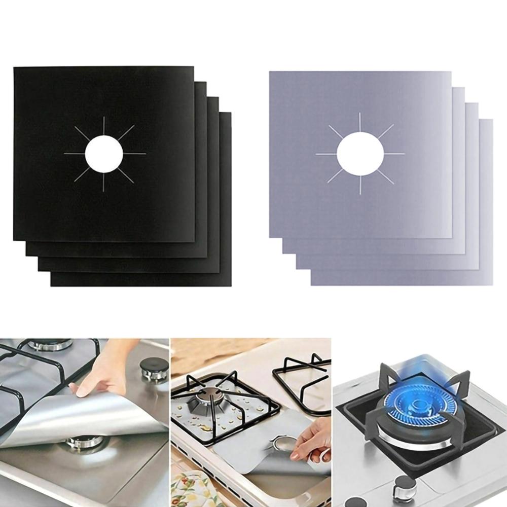 Reusable Kitchen Gas Stove Protector Liners (8 pcs) Reusable Kitchen Gas Stove Protector Liners (8 pcs)