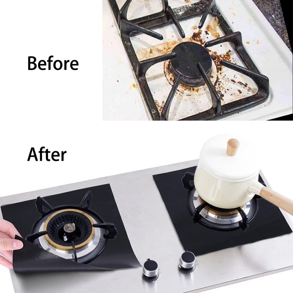 Reusable Kitchen Gas Stove Protector Liners (8 pcs)