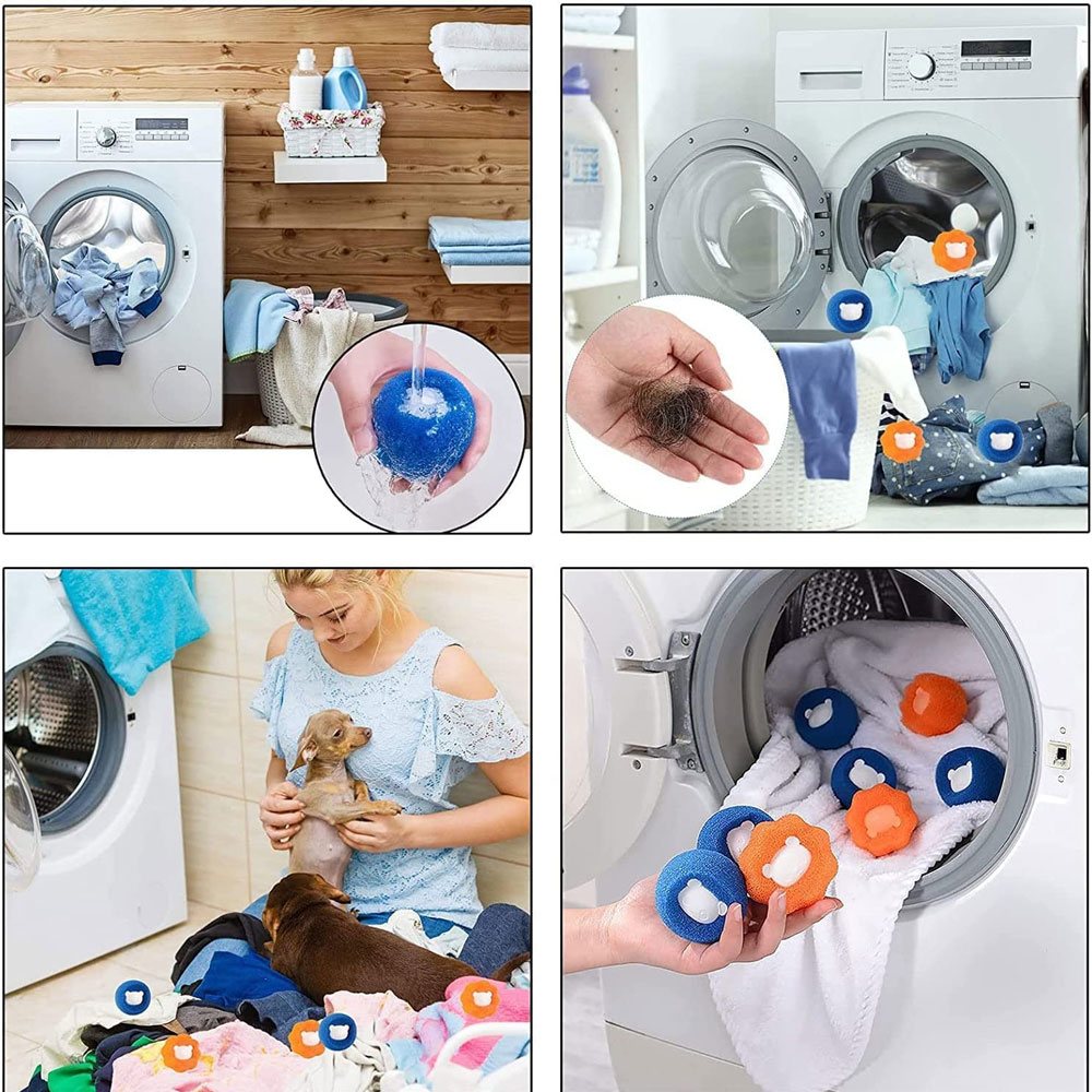 Reusable Laundry Hair Remover Ball (3 pcs) Reusable Laundry Hair Remover Ball (3 pcs)