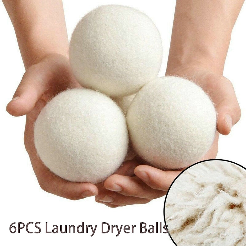 Reusable Laundry Wool Balls (6 pcs)