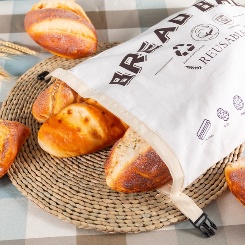 Reusable Linen Cotton Bread Bag Reusable Linen Cotton Bread Bag