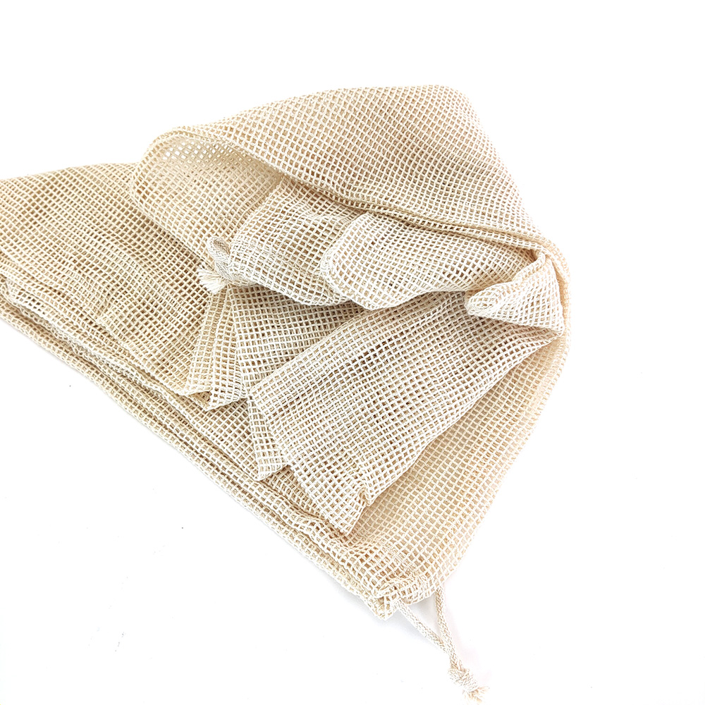 Reusable Mesh Drawstring Bags (4pcs) Reusable Mesh Drawstring Bags (4pcs)