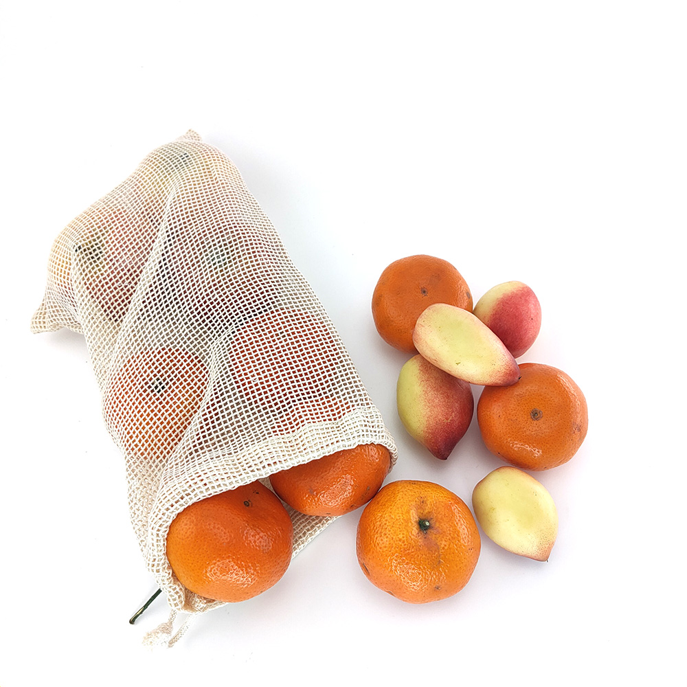Reusable Mesh Drawstring Bags (4pcs) Reusable Mesh Drawstring Bags (4pcs)