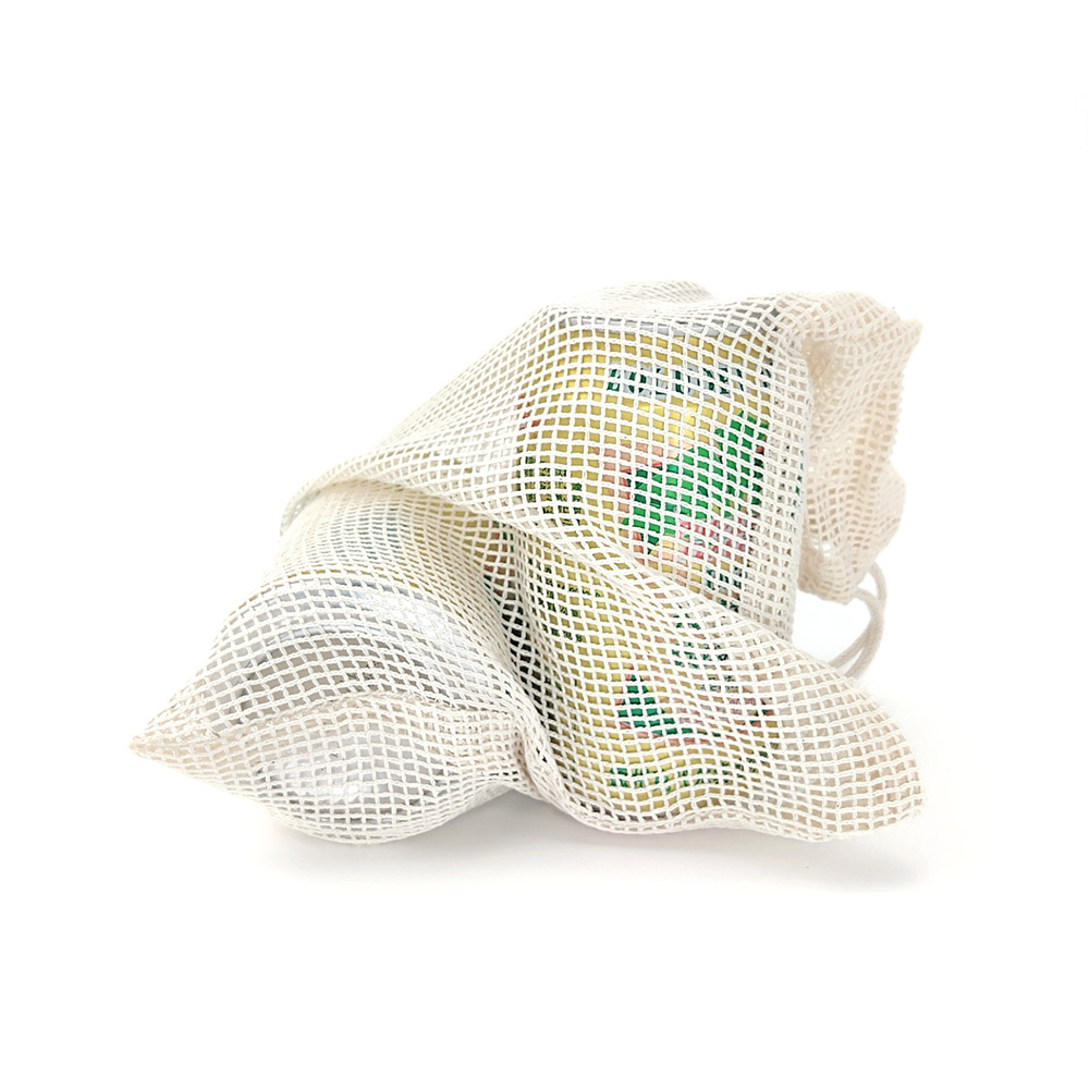 Reusable Mesh Drawstring Bags (4pcs) Reusable Mesh Drawstring Bags (4pcs)
