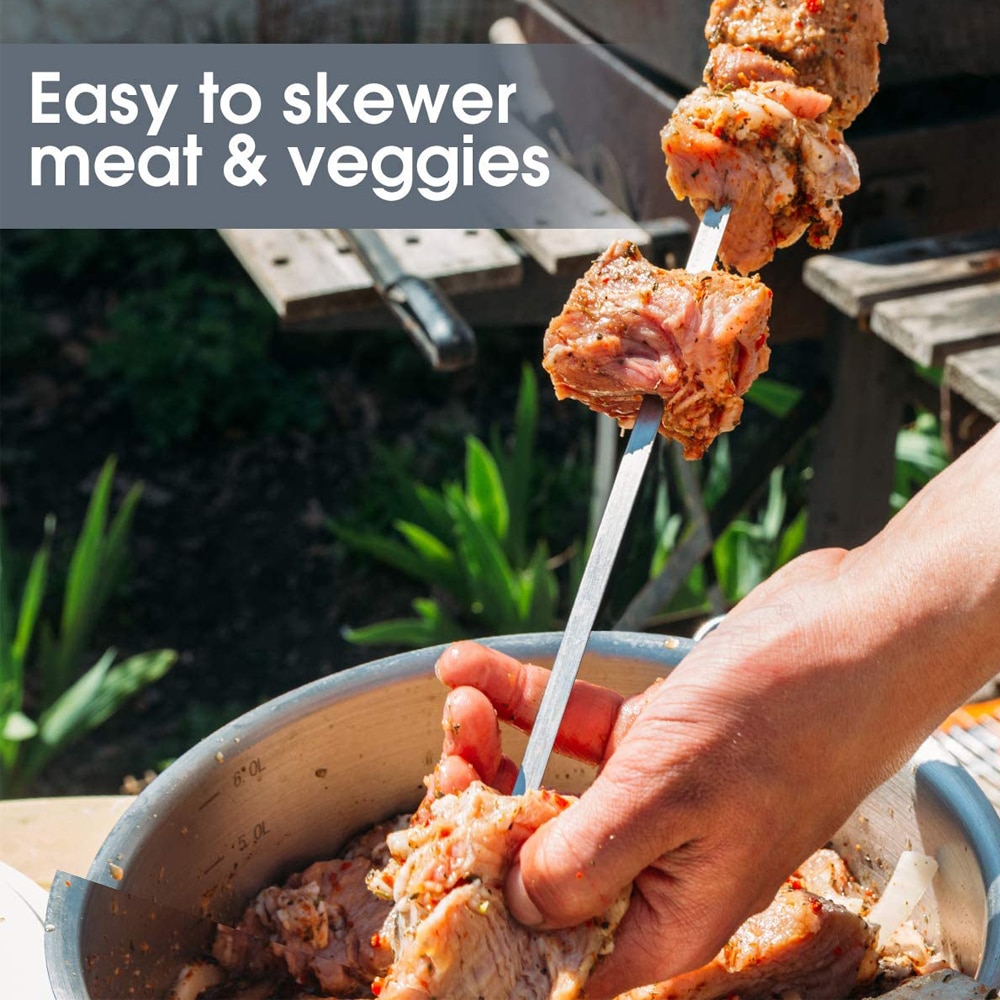 Reusable Metal Skewers for Grilling (20pcs)