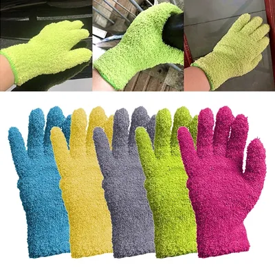 Reusable Microfiber Dusting Gloves Reusable Microfiber Dusting Gloves