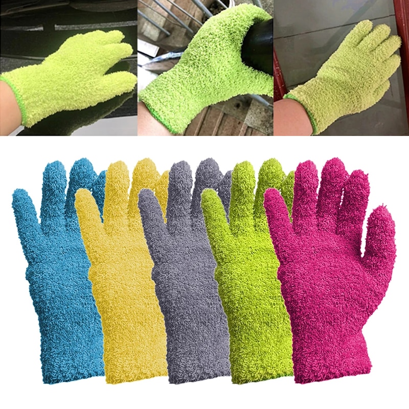 Reusable Microfiber Dusting Gloves Reusable Microfiber Dusting Gloves
