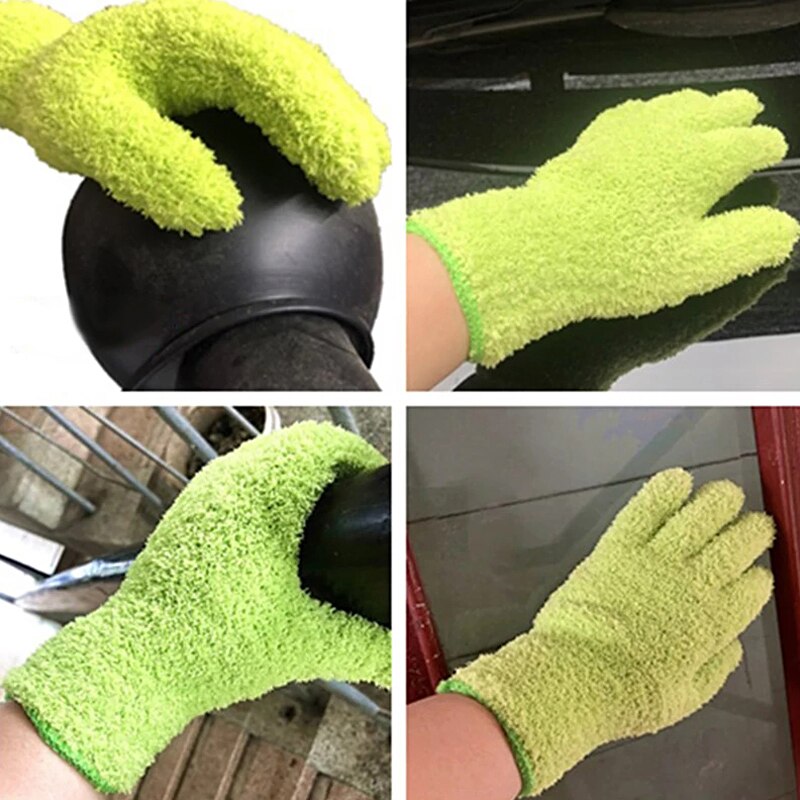Reusable Microfiber Dusting Gloves Reusable Microfiber Dusting Gloves