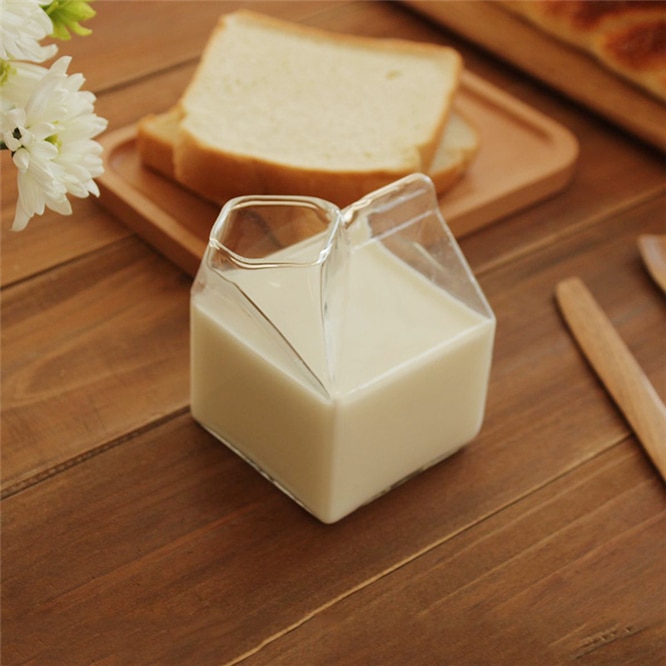 Reusable Milk Carton Clear Jug