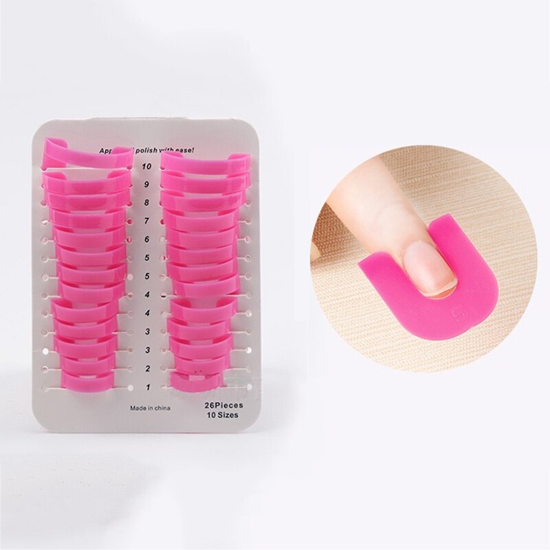 Reusable Nail Polish Stencils Guide (26 pcs)