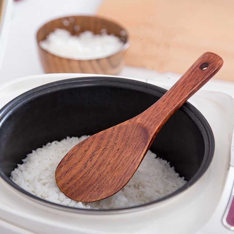 Reusable Natural Wooden Rice Paddle Reusable Natural Wooden Rice Paddle