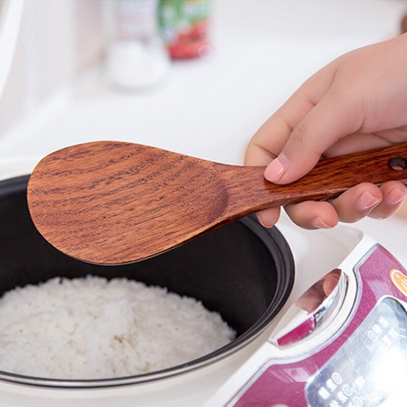 Reusable Natural Wooden Rice Paddle Reusable Natural Wooden Rice Paddle