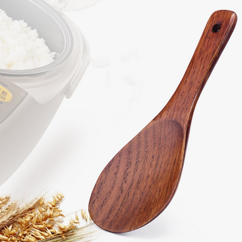 Reusable Natural Wooden Rice Paddle Reusable Natural Wooden Rice Paddle
