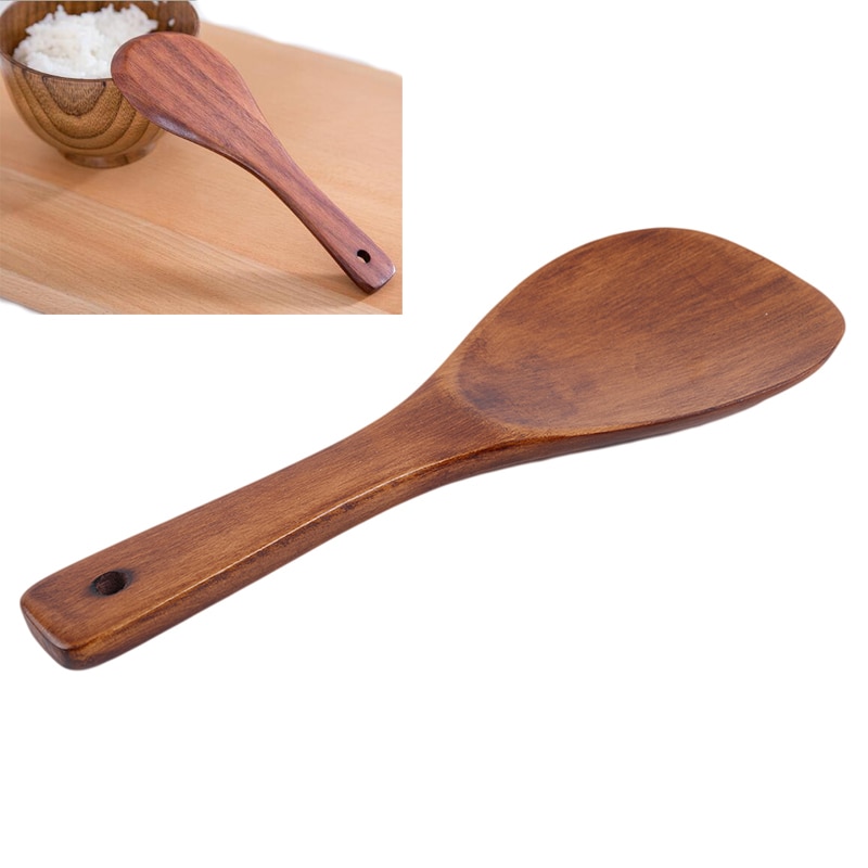 Reusable Natural Wooden Rice Paddle Reusable Natural Wooden Rice Paddle