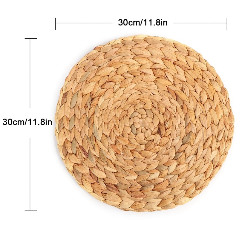 Reusable Natural Woven Placemats (4pcs) Reusable Natural Woven Placemats (4pcs)