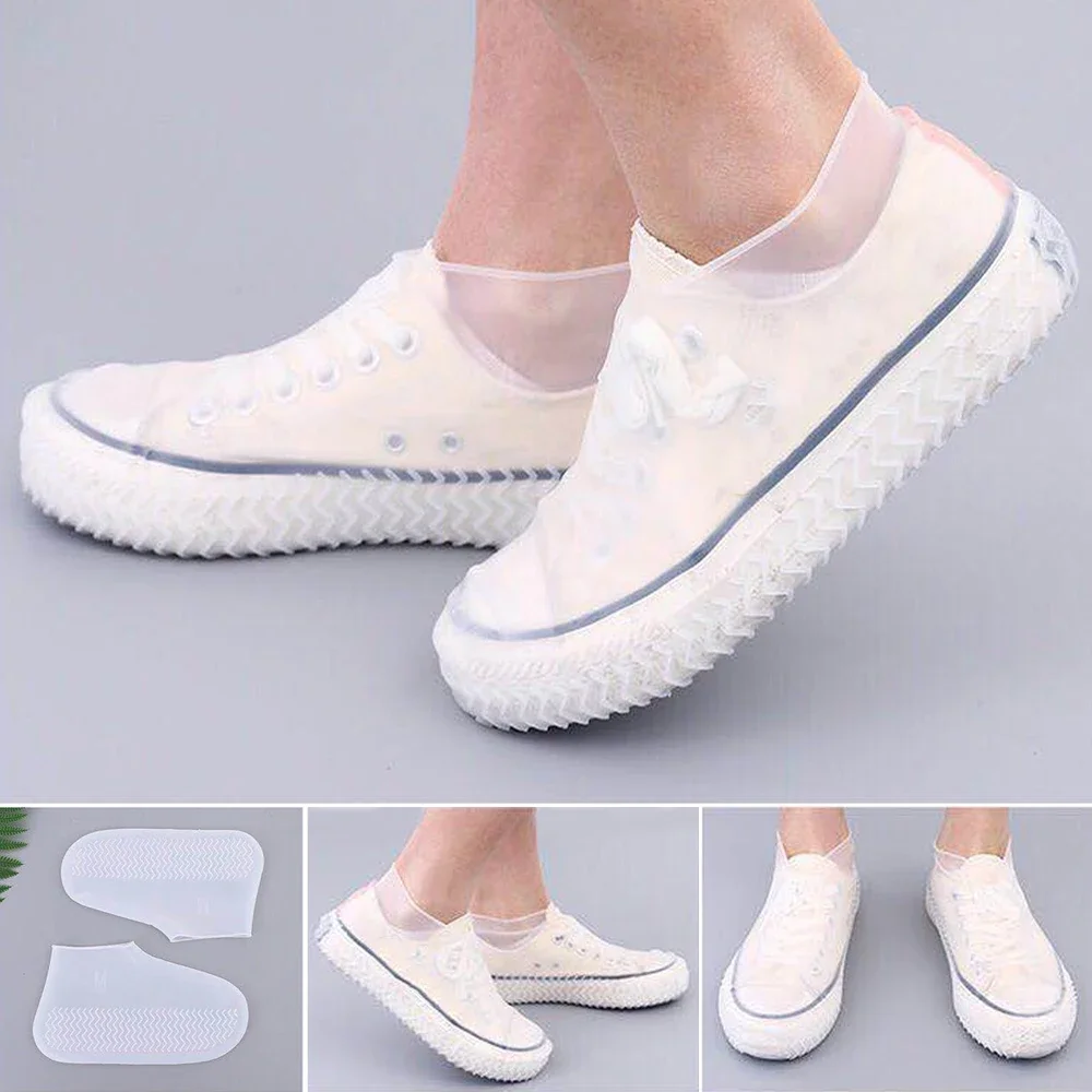 Reusable Non-slip Rain Boots Waterproof Shoes Covers Rubber Rain Boot Covers for Outdoor Use Gear Household Reusable Non-slip Rain Boots Waterproof Shoes Covers Rubber Rain Boot Covers for Outdoor Use Gear Household